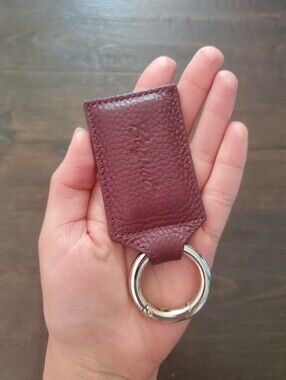 Bagnet Burgundy Leather Silver Hardware Bag Purse Magnet